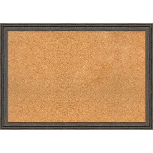 Decorative Bulletin Board Wall Organizer - Cute Framed Self-Adhesive  Printed Cork Board for Home, Office, or School (12x12 In)