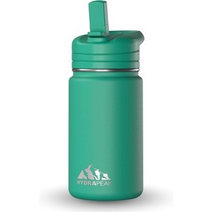 Hydrapeak Mini 14oz Kids Stainless Steel Insulated Water Bottle With Leak Proof Straw Lid - 1 of 4