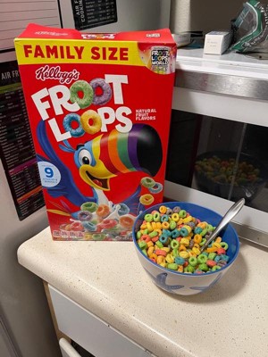 Froot Loops Cereal, Family Size 19.4 Oz, Cold Cereals