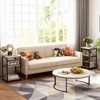 GustoWave Simple 3-Tier End Table, Tall Side Table with Metal Frame, Sofa Couch Tables with Storage for Living Room - 3 of 4