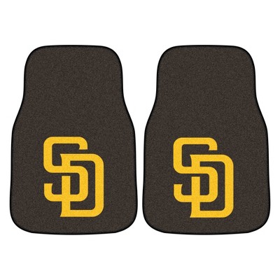 MLB San Diego Padres Carpet Car Mat Set - 2pc