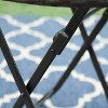 Outdoor Coffee Table with Rattan Tabletop - Captiva Designs: Powder-Coated Steel Frame, Fade-Resistant - 3 of 4