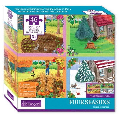 Parragon Four Seasons Kids Panoramic Floor Puzzle - 46pc