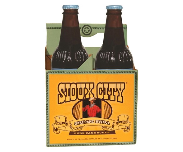 Sioux City Cream Soda - 4pk/12 fl oz Glass Bottles