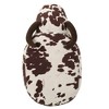 Velvet Cow-Shaped Ottoman with Cute Wood Foot for Adult Living Room, Bedroom, Nursery Gameroom, Playroom, Porch Furniture - 4 of 4