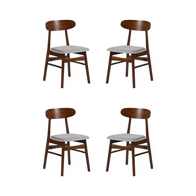 New Classic Furniture, Morocco Light Gray Solid Wood Dining Chair (Set of 4)