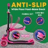 Lifemaster Kids Scooter – Foldable Seat – LED Wheel Lights Illuminate When Rolling – Children and Toddler 3 Wheel Kick Scooter - 4 of 4