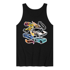 Men's - Hot Wheels - Stickers Graphic Tank Top - 1 of 3
