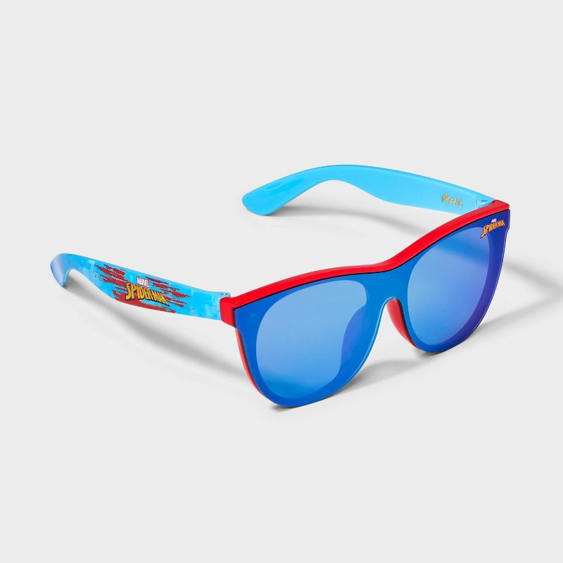 Boys&#39; Spider-Man Shield Sunglasses - Blue, 2 of 4