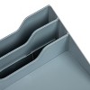 Mind Reader Desktop Organizer, Vertical File Holder, Paper Trays, Office, Plastic, 12.5"L x 11.75"W x 9.5"H, Black - 4 of 4