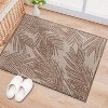 World Rug Gallery Contemporary Distressed Leaves Textured Flat Weave Indoor/Outdoor Area Rug - 2 of 4