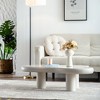 Cloud Coffee Table Modern Coffee Table Easy Assembly Coffee Table for Living Room - 3 of 4