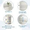 Vipbear Over The Toilet Storage Cabinet with Barn Doors,Bathroom Organizer Shelf,Tall Bathroom Storage Cabinet with Toilet Paper Holder for Restroom - 3 of 4