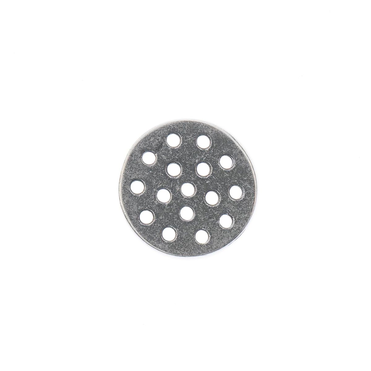 John Bead Wickes Fringe 10mm Antique Pewter Spacer Discs, 6pcs