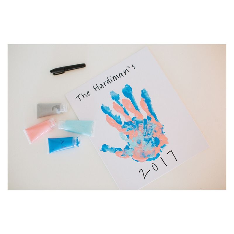 Pearhead Family Handprints Frame, DIY Keepsake Kit, 4 of 8