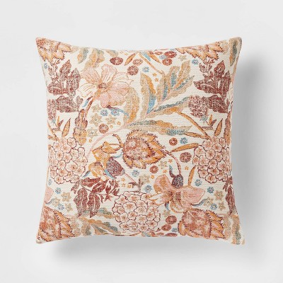 Floral Printed Square Throw Pillow - Threshold™