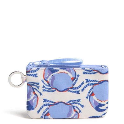Vera Bradley Women's Outlet Lighten Up Zip ID Case Feelin' Crabby