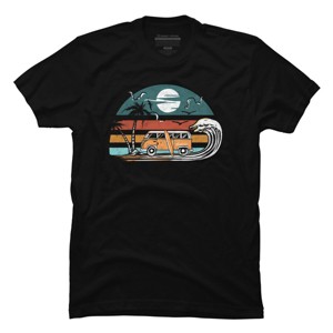 Men's Design By Humans Summer Surf and Sand In My Van By lampudoft T-Shirt - 1 of 2