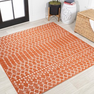 JONATHAN Y Ourika Moroccan Geometric Textured Weave Indoor/Outdoor Area Rug - 1 of 4