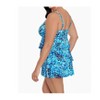 Women's Fanciful Triple Tier Long Torso Swim Dress - Longitude - 2 of 4