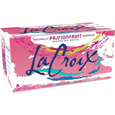 LaCroix Passionfruit Sparkling Water - 8pk/12 fl oz Cans