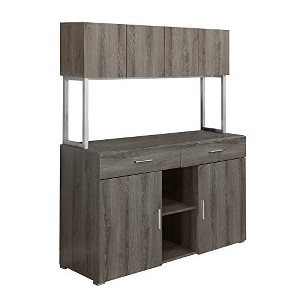 Monarch Specialties Storage Drawers File Office Work Laminate Metal Brown Contemporary Modern - 1 of 4