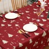 Christmas Tablecloth, Rectangular Fabric Table Cloth, Water-Resistant & Wrinkle Free Xmas Table Cover for Kitchen Dining Room - 3 of 4