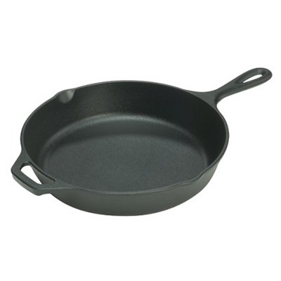 cast iron saute pan with lid