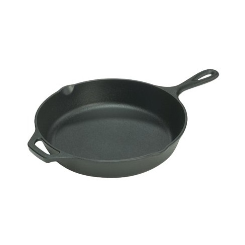 cast iron skillet with enamel bottom