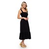 August Sky Women's Smocked Midi Dress - 3 of 4