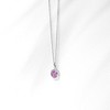 Girls' Birthstone Cubic Zirconia Sterling Silver Necklace - In Season Jewelry - 4 of 4