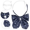 Elerevyo Women's Pre-tied Adjustable Straps Polka Dots Uniform Casual Bow Ties - 3 of 4