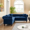 80" L-Shaped Sofa Couch, Convertible Sectional Sofa with 3 Pillows, 3 Seat Upholstered Deep Seat Sofa Couch for Living Room Office Bedroom - image 2 of 4