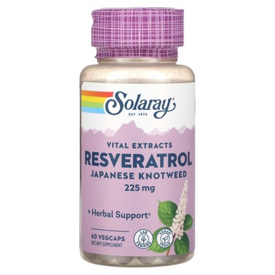 Solaray Vital Extracts, Resveratrol Japanese Knotweed, 225 mg, 60 VegCaps