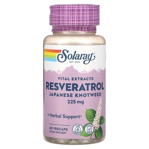 Solaray Vital Extracts, Resveratrol Japanese Knotweed, 225 mg, 60 VegCaps - 1 of 2