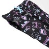 Squishmallows Neon Line Art AOP Women's Black Sleep Pajama Pants - 2 of 2