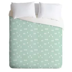 Little Arrow Design Co Geometric Evergreen Comforter Set - Deny Designs
