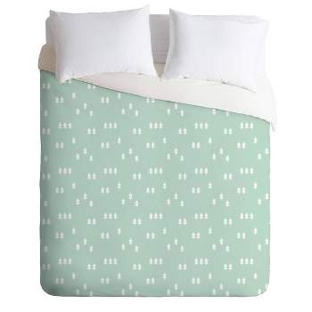 Twin/Twin XL Little Arrow Design Co Geometric Evergreen Comforter Set - Deny Designs