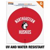 Northeastern University Huskies Logo Automotive Car Window Locker Circle Bumper Sticker - 2 of 4