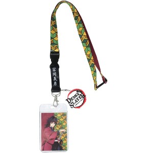 Demon Slayer: Kimetsu No Yaiba Anime Giyu Tomioka ID Badge Holder Lanyard - 1 of 4