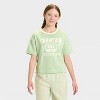 Girls' Short Sleeve T-Shirt and Flannel Pants Pajama Set - art class™ - 3 of 4
