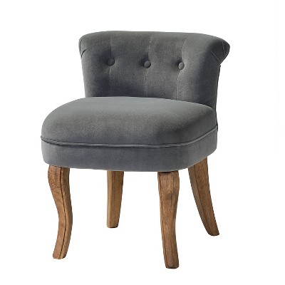 Serena Vanity Stool With Tufted Backrest | HULALA HOME