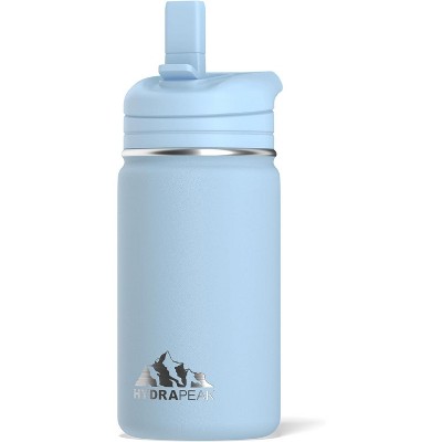 Hydrapeak Mini 14oz Kids Stainless Steel Insulated Water Bottle With Leak Proof Straw Lid