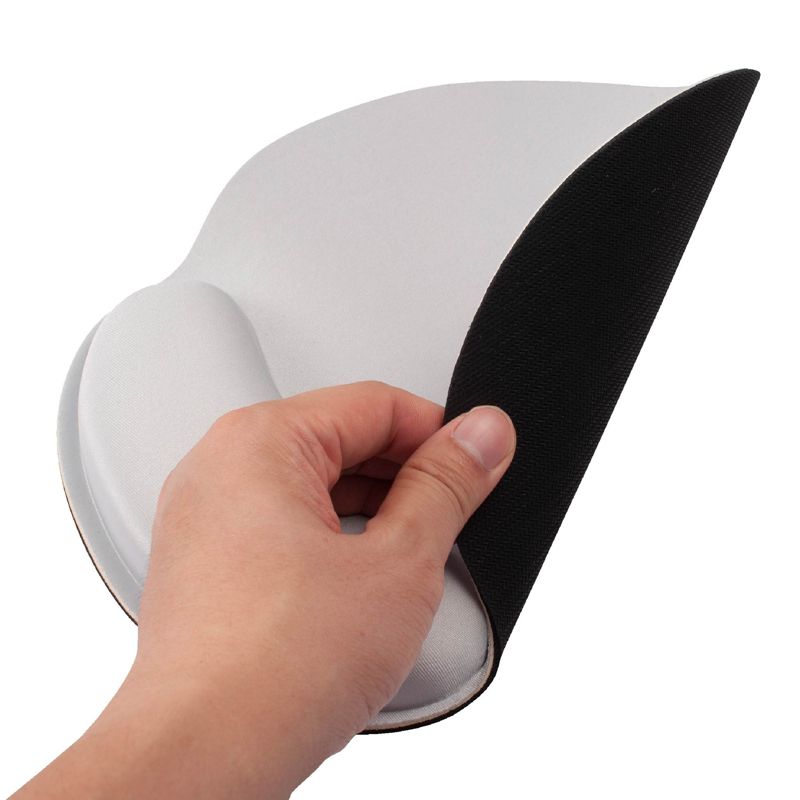 Insten Mouse Pad with Wrist Support Rest, Ergonomic Support, Pain Relief Memory Foam, Non-Slip Rubber Base, Round, 10 x 9 inches, 3 of 10