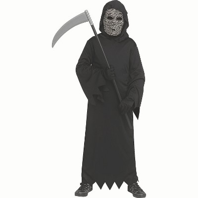 Fun World Kids' Rhinestone Reaper Mask with Robe Costume