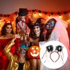 Unique Bargains Halloween Masks Pattern Headband 4.72" Diameter Black Red 1 Pc - 2 of 4
