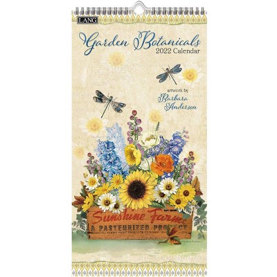 2022 Vertical Wall Calendar 7.75"x15.5" Garden Botanicals - Lang