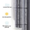HLC.ME Abbey Faux Linen Textured Semi Sheer Privacy Light Filtering Window Grommet Thick Curtain Panels, Set of 2 - 3 of 4
