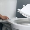Cameron Never Loosens Round Enameled Wood Toilet Seat with Easy Clean Hinge White - Mayfair by Bemis - image 4 of 4