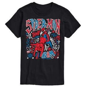 Men's - Marvel - Spider-Man Sketchy Doodles Short Sleeve Graphic T-Shirt - 1 of 4